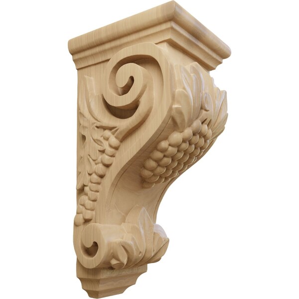 Ekena Millwork 4 1/2"W x 5"D x 10"H Medium Grape Corbel, Cherry CORW04X05X10GRCH - main